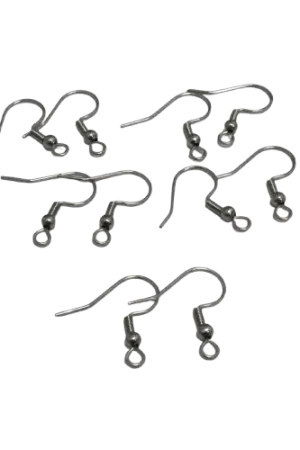 Crochets d’Oreilles en Acier Inoxydable – x10 Commander Vite