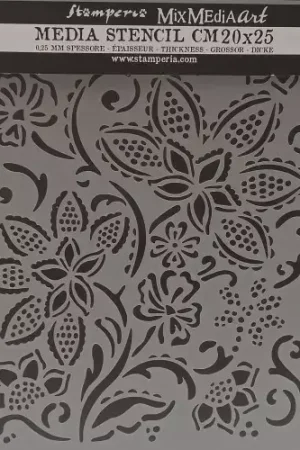 Pochoir Stamperia 20 x 25 cm – Timeless Fleurs Promotion Saisonnière