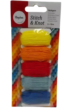 Super Prix Fil Coton à Broder RAYHER – 5 x 10 m Divers Coloris