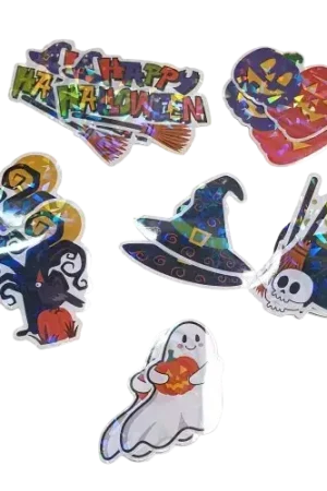 Achetez Aujourd'hui Stickers holographiques Halloween – Lot de 14 autocollants