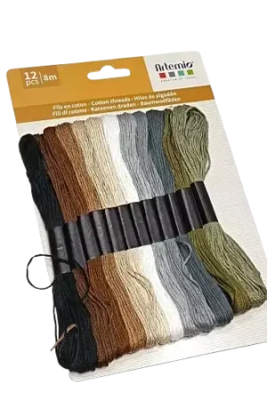 Satisfait Ou Remboursé Écheveaux Artemio Nature – Lot de 12 fils colorés 8 m