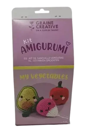 Kit crochet amigurumi légumes – Graine Créative Commander Vite