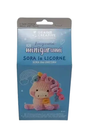 Kit crochet amigurumi – Licorne Graine Créative Réduction