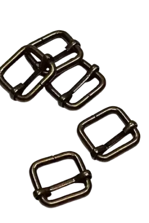 Boucles coulissantes rectangulaires bronze 20 mm – Lot de 5 Expédition Rapide