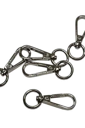 Offre Spéciale Fermoirs mousqueton argenté 13,4 mm – Lot de 5