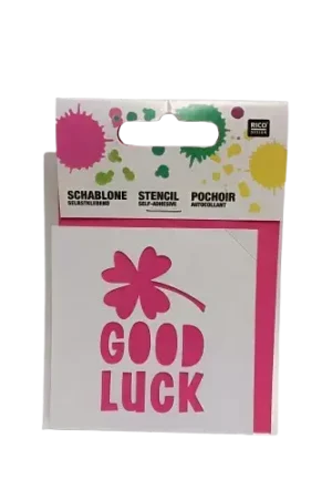 Pochoir autocollant “Good Luck” Rico Design – 7,5 x 7,5 cm Achetez Aujourd'hui