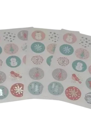 45 stickers ronds coloris assortis – effet métallisé – 3 feuilles de 15 stickers – 2,5 cm Commander Maintenant