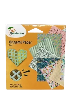 Papier origami Gold – Avenue Mandarine Certifié