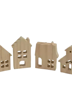Maisons en bois x4 – 7 à 8 cm Haute Qualité