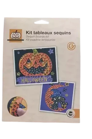 Soldes Kit tableaux sequins 15 x 15 cm spécial Halloween