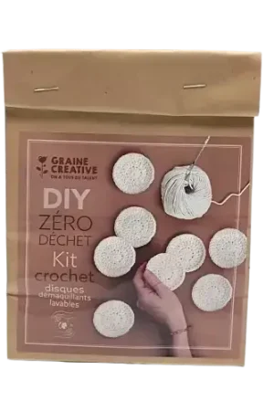 Expédition Rapide DIY Zéro Déchet – Crochet Disques Démaquillants – Graine Creative