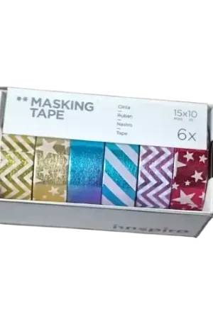 Populaire Lot de 6 masking tapes foil – 15 mm x 10 m