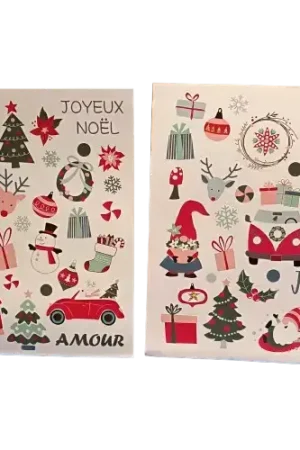 Super Prix Lot de 2 planches de gommettes – 51 gommettes – 1,5 à 7,1 cm