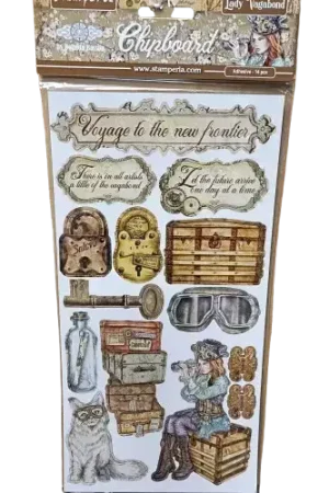 Chipboard Stamperia "Lady Vagabond" 1 à 12 cm Nouvel Arrivage