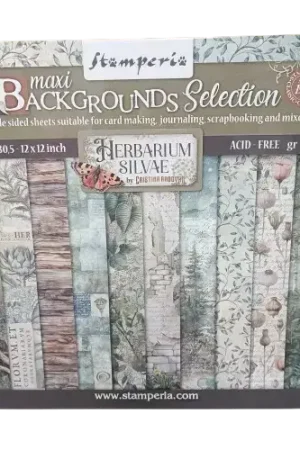 Papiers scrapbooking Stamperia "Herbarium Silvae" 30,5 x 30,5 cm Offre Exclusive