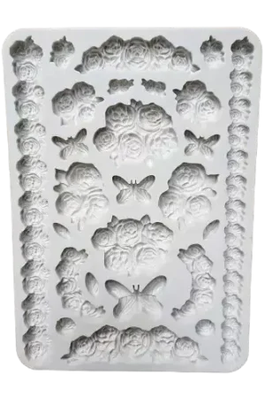 Soldes Moule silicone Stamperia A5 "Shabby Rose"