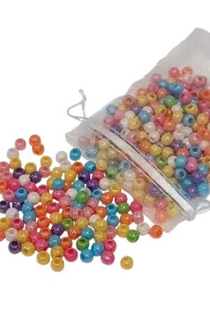 Bon Marché Perles divers coloris nacrés – 6 mm – 40 g environ