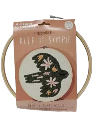 Solde Kit Punch Needle Oiseau 25 cm – Graine Créative
