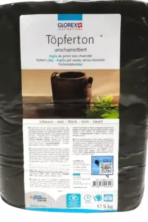 Argile de Potier Noir 5 kg – GLOREX Populaire