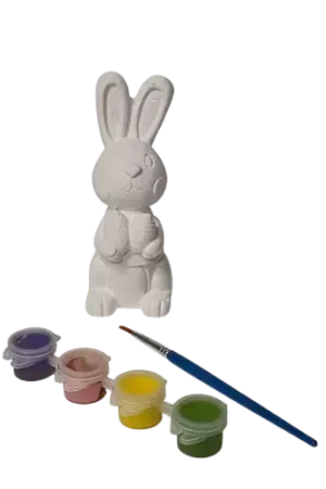 Top Vente Kit lapin en plâtre à peindre – 4,2 x 10,5 x 5 cm