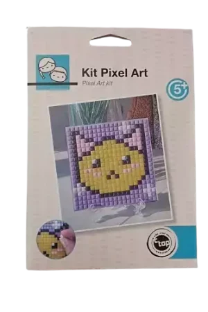 Prix Choc Cadre Pixel Art – Chat ou Panda 10 x 10 cm