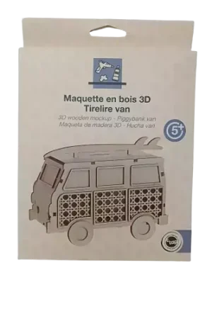 Populaire Maquette en bois 3D – Van à assembler, 15 pièces environ