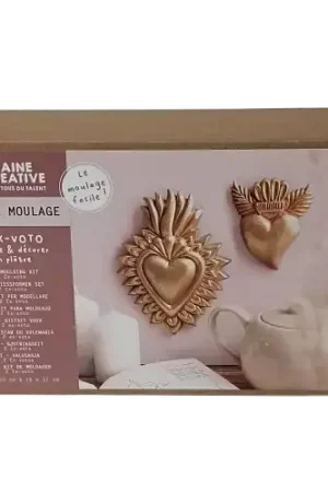 Meilleur Prix Kit de Moulage 2 Ex-Voto – Plâtre à Décorer – Graine Creative