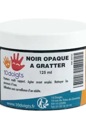 Commander Vite Peinture à gratter noire
