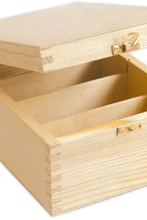 Boîte à photos en bois - 17 x 24 cm Dernier Modèle