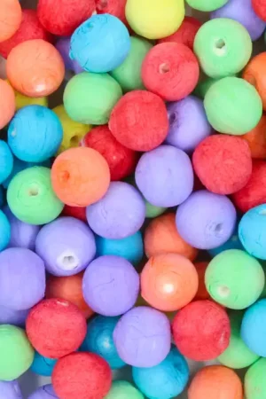 Boules de cellulose couleurs assorties - 200 pièces Meilleur Prix