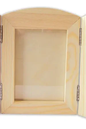 Cadre pliable en bois avec vitre Solde