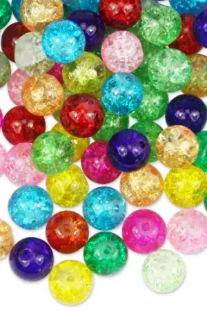 Prix Choc Perles craquelées en verre - 250 perles