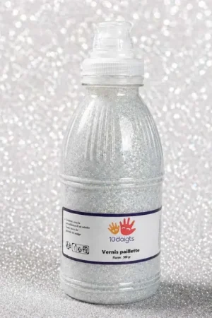 Vernis pailleté argent - 500 ml Commander Maintenant