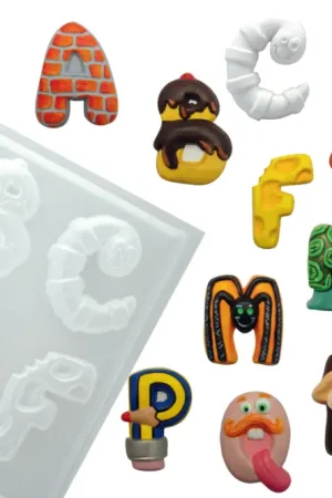 Moules 26 lettres alphabet rigolo Marque