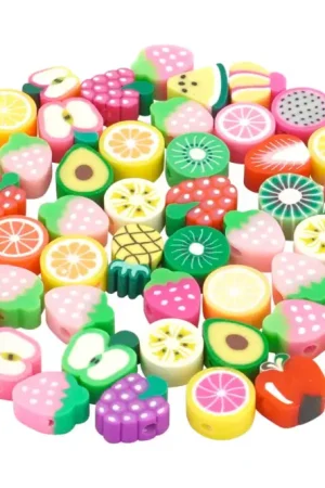 Perles fruits - 50 perles Expédition Rapide