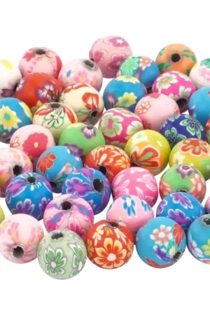 Perles rondes Millefiori - 50 perles Commander Vite