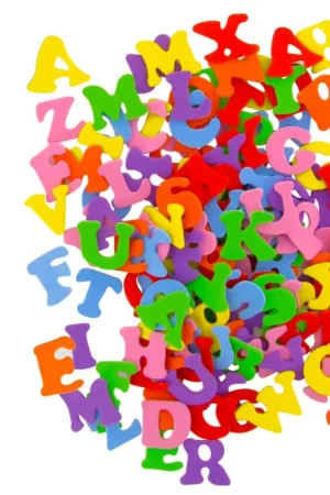 Stickers lettres majuscules en caoutchouc - 182 pcs Vente Flash