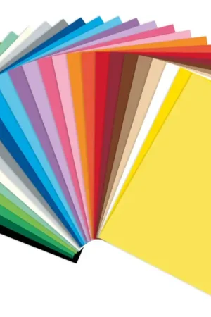 Bon Plan Papier épais multicolore, 25 x 35 cm - 25 feuilles