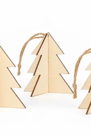 Sapins 3D à suspendre - 3 pièces Quantité Limitée