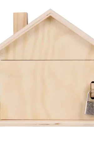Tirelire maison en bois Prix Réduit