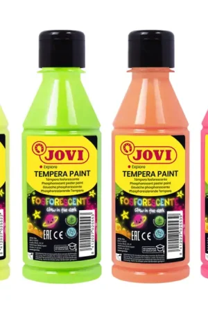 Acheter En Ligne Gouache phosphorescente, 250 ml - 4 couleurs fluo