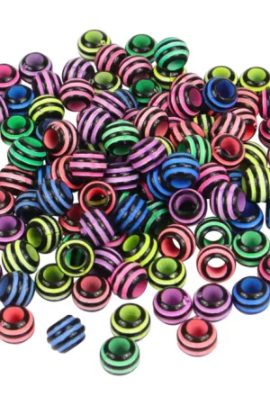 Bon Plan Perles abeilles couleurs vives - 100 perles