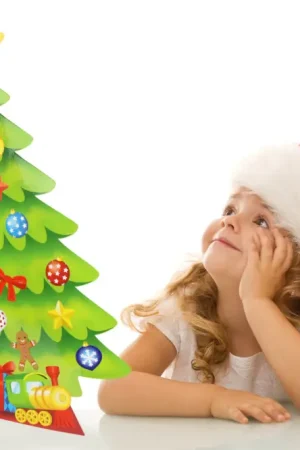 Kit Sapin géant 3D + gommettes Vente Directe