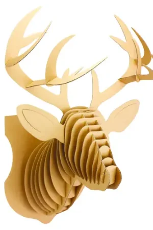 Achat Immédiat Trophée tête de cerf en carton à assembler