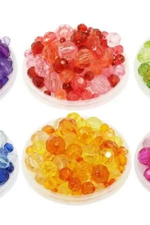 Paiement Sécurisé Perles à facettes 6 camaïeux - 900 perles