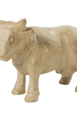 Expédié Aujourd'hui Vache en papier mâché 13 cm