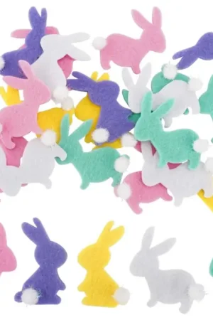 Super Prix Stickers lapins en feutrine - 24 pièces