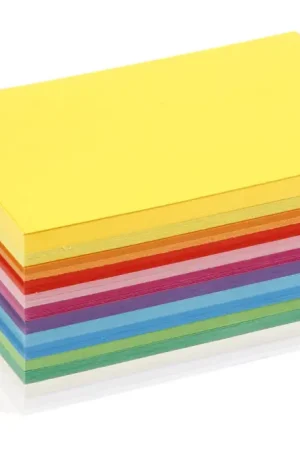 Cartes multicolores, 10.5 x 14.8 cm - 120 feuilles Dernière Chance