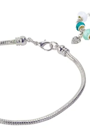 Bon Plan Bracelet en métal pour perles à large trou