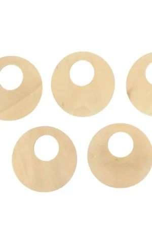 Seulement Aujourd'hui Colliers pendentif en bois - 6 pièces
